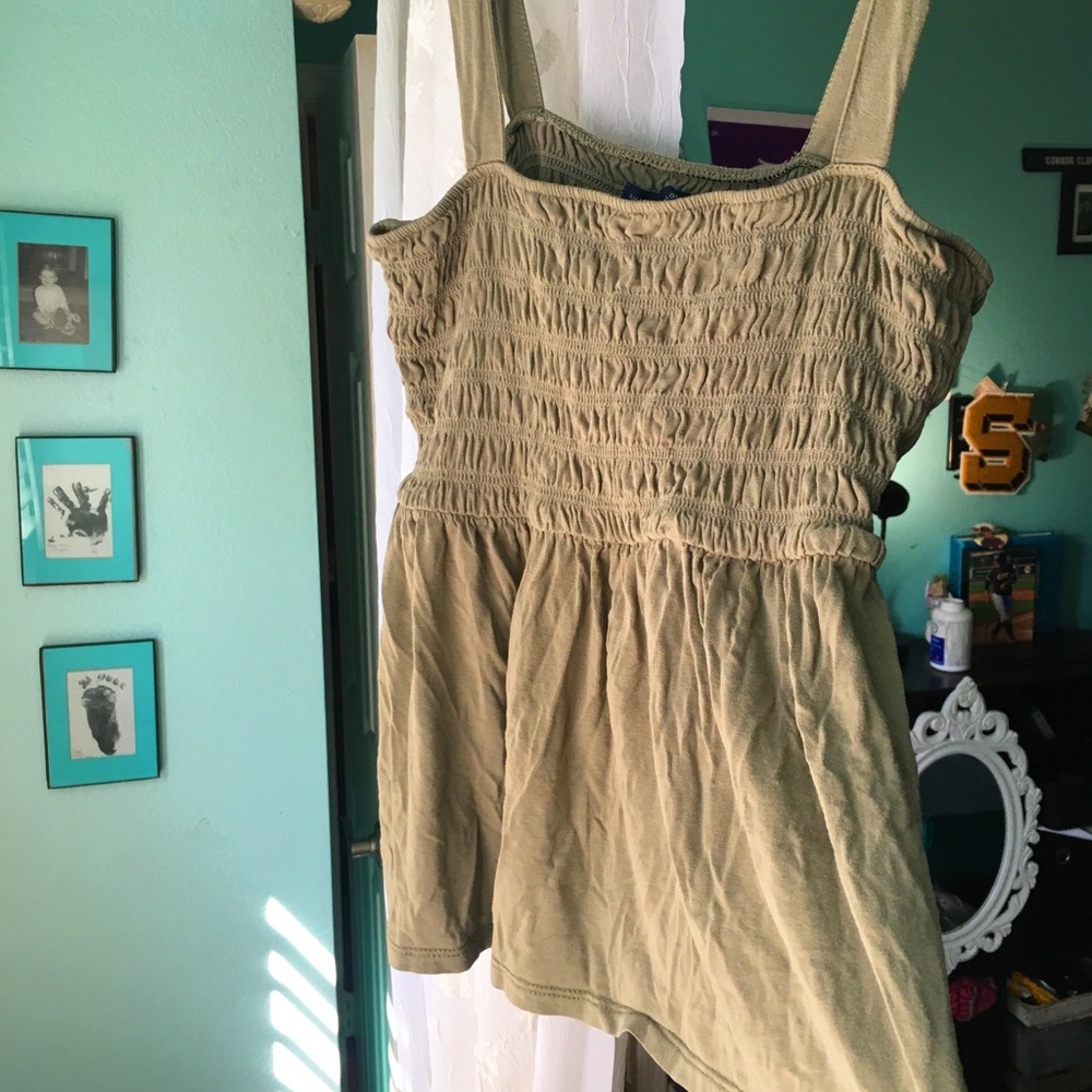 American eagle army green flowy top